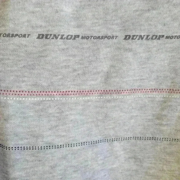 DUNLOP MOTORSPORT Men's Sweatshirt Size Medium Gray Soft Long Sleeve Crewneck - Picture 14 of 14